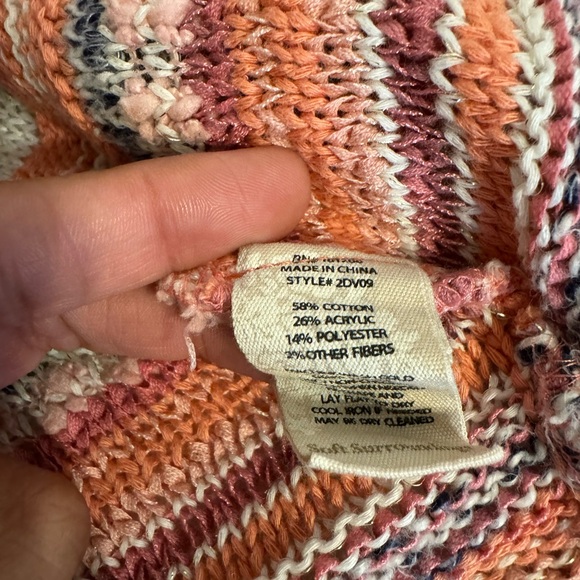 Soft Surroundings Womens Artist Cardigan Multi Color Knit Sweater Size Medium - Picture 9 of 9
